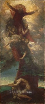 ジョージ・フレデリック・ワッツ Painting - アダムとイブの象徴主義者ジョージ・フレデリック・ワッツの告発